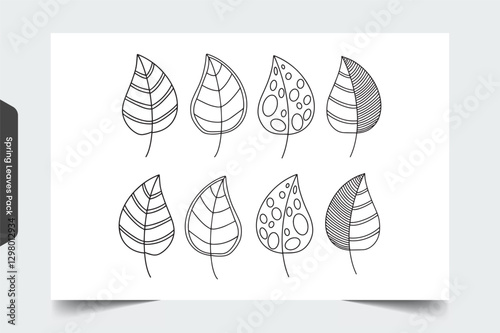 Spring Leaves Illustration 6