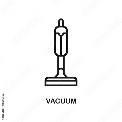 Vacuum cleaner icon in flat style. Equipment for house cleaning vector illustration on isolated background. Clean machine sign business concept.