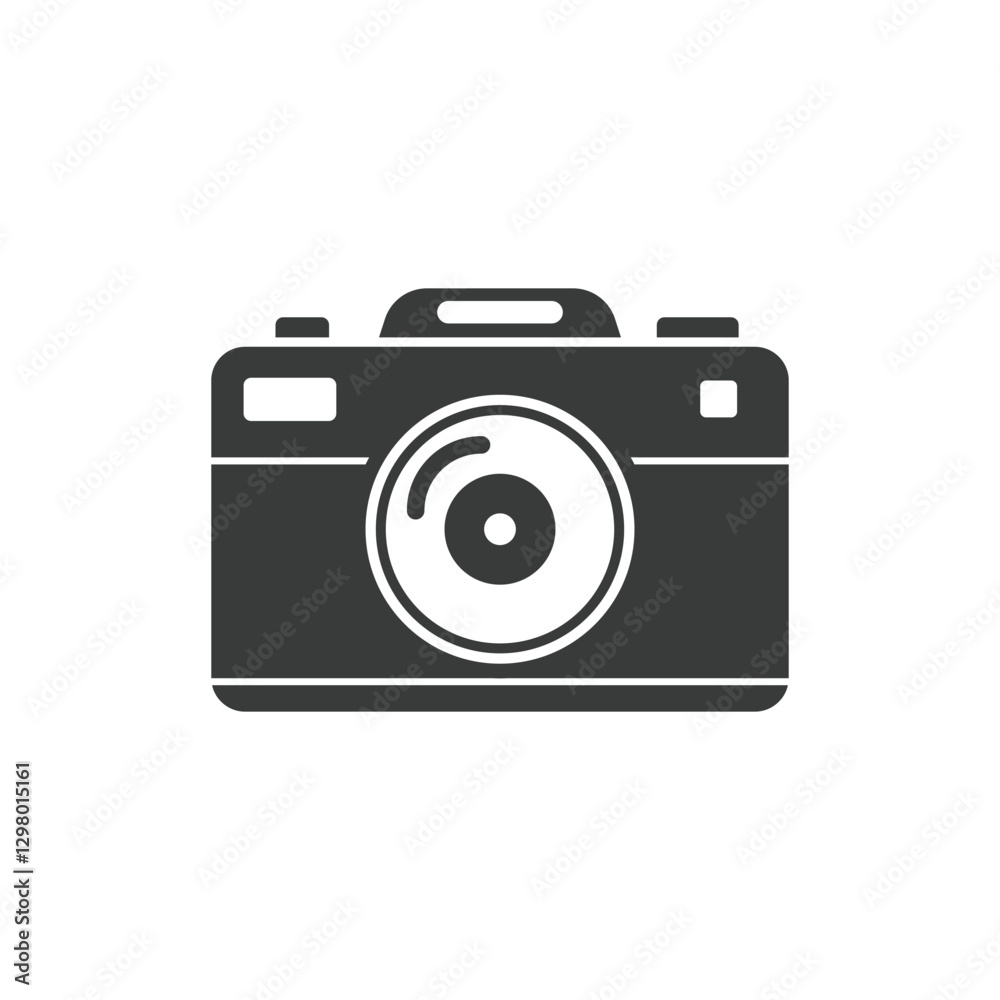 Camera icon in flat style. Photography equipment vector illustration on isolated background. Photo sign business concept. Camera icon in flat style. Photography equipment vector illustration on isolated background. Photo sign business concept.