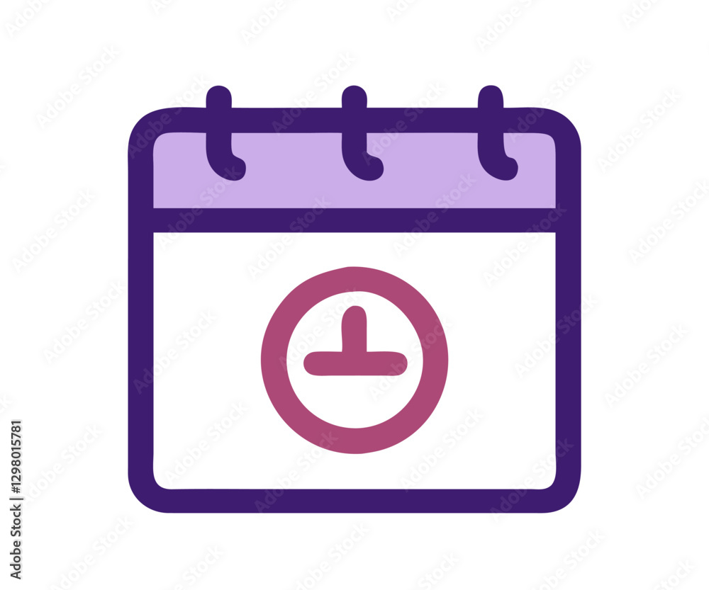 calendar reminder date spiral icon. Calendar date appointment illustration icon vector calendar reminder date spiral icon. Calendar date appointment illustration icon vector
