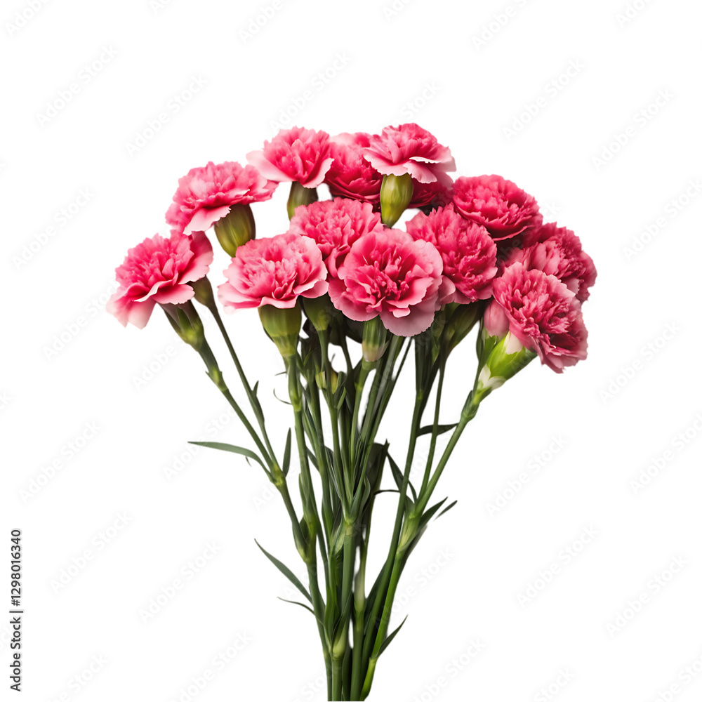 Design concept beautiful bunch of carnations Design concept beautiful bunch of carnations