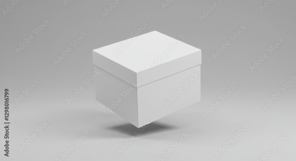 Minimalist White Cube Mockup Minimalist White Cube Mockup