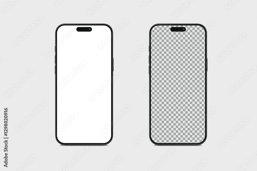 3D smartphone digital device mockup with blank screen isolated on background. Realistic, high quality mobile phone empty display template for ui, ux, app, ads and website. Vector illustration
3D smartphone digital device mockup with blank screen isolated on background. Realistic, high quality mobile phone empty display template for ui, ux, app, ads and website. Vector illustration