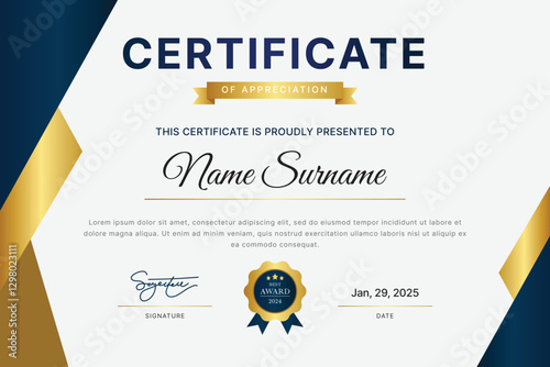 Elegant Certificate Template Design