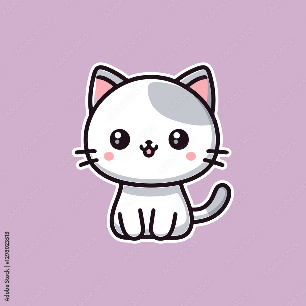 kitten cat cute feminine playful cartoon kitten cat cute feminine playful cartoon