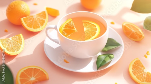 Orange Tea - Refreshing and Healthy Drink photo