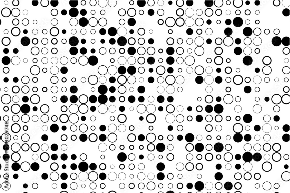 Minimalist design of circle grid with gaps and fills Minimalist design of circle grid with gaps and fills