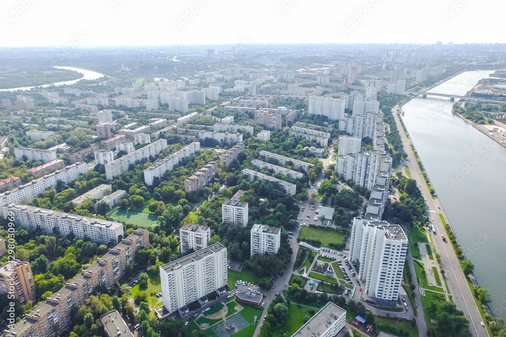 Fototapeta premium Cityscape view from above