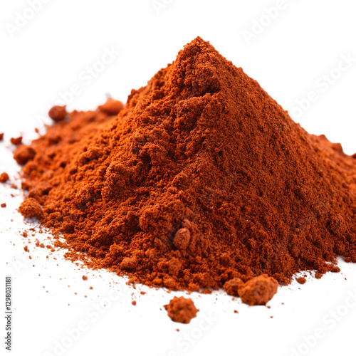 Close-up of a Pile of Aromatic Chili Powder transparent background