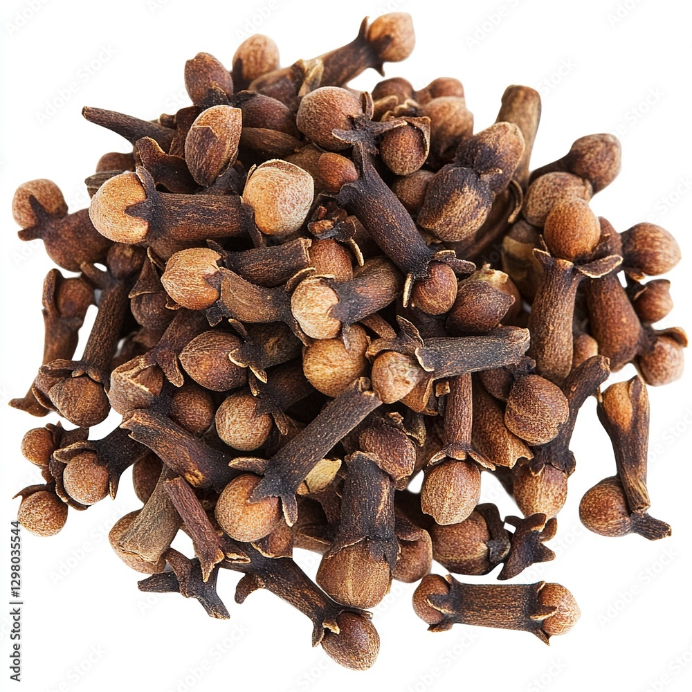 Fototapeta premium Spice cloves transparent png isolated on white background 