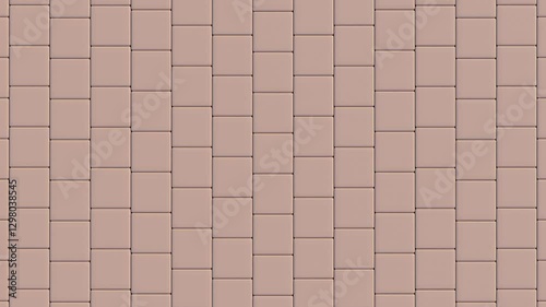 Wallpaper Mural Abstract 3D animation, stylish geometric transformation in warm Mocha Mousse tones, seamless looping video for high-end digital content Torontodigital.ca