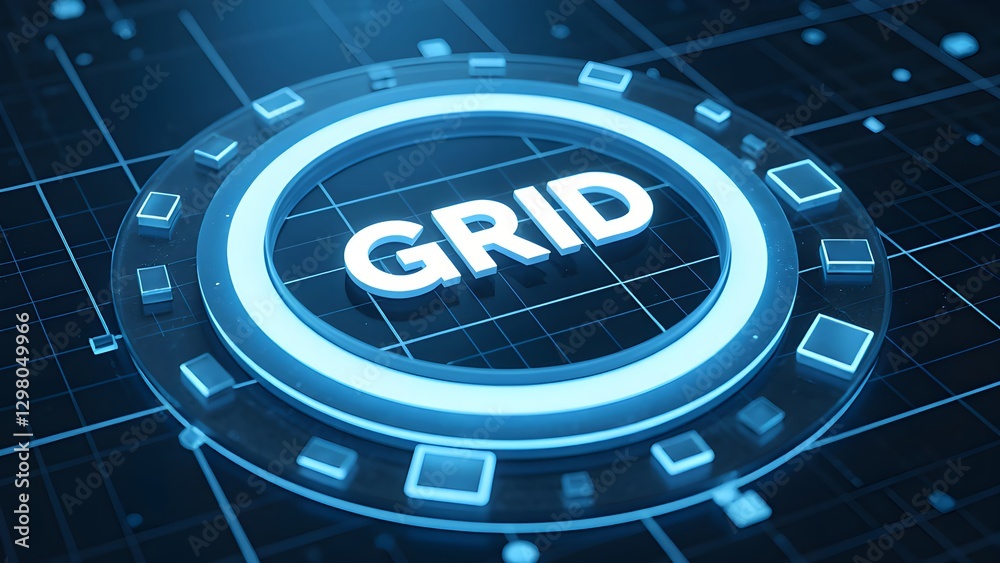 Naklejka premium The data pulse of future technology