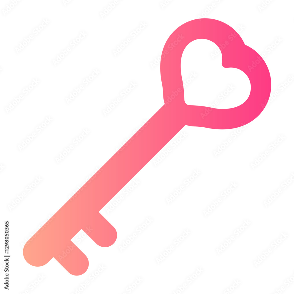 romantic key Gradient icon romantic key Gradient icon