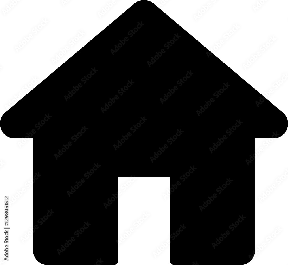 Vector home icon. House icon. House, real estate icon symbol trendy flat style icon for web site design, logo, app, UI or game design isolated on white background Vector home icon. House icon. House, real estate icon symbol trendy flat style icon for web site design, logo, app, UI or game design isolated on white background