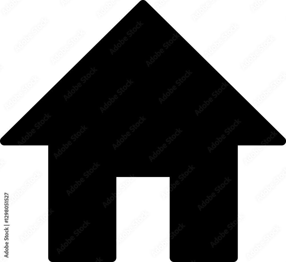 Vector home icon. House icon. House, real estate icon symbol trendy flat style icon for web site design, logo, app, UI or game design isolated on white background Vector home icon. House icon. House, real estate icon symbol trendy flat style icon for web site design, logo, app, UI or game design isolated on white background