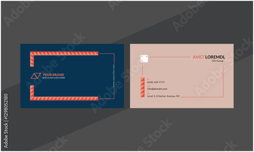 Corporate business card and template design