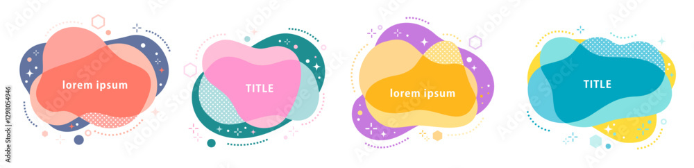 Fototapeta premium vector illustration.design elements set.Logo design, title design, web design