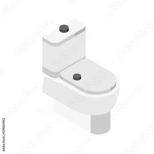 Modern toilet for bathroom hygiene and sanitation.
