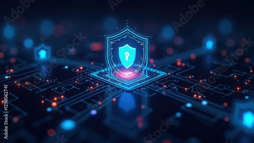 Ot Security. Image shows computer circuit with shield on top