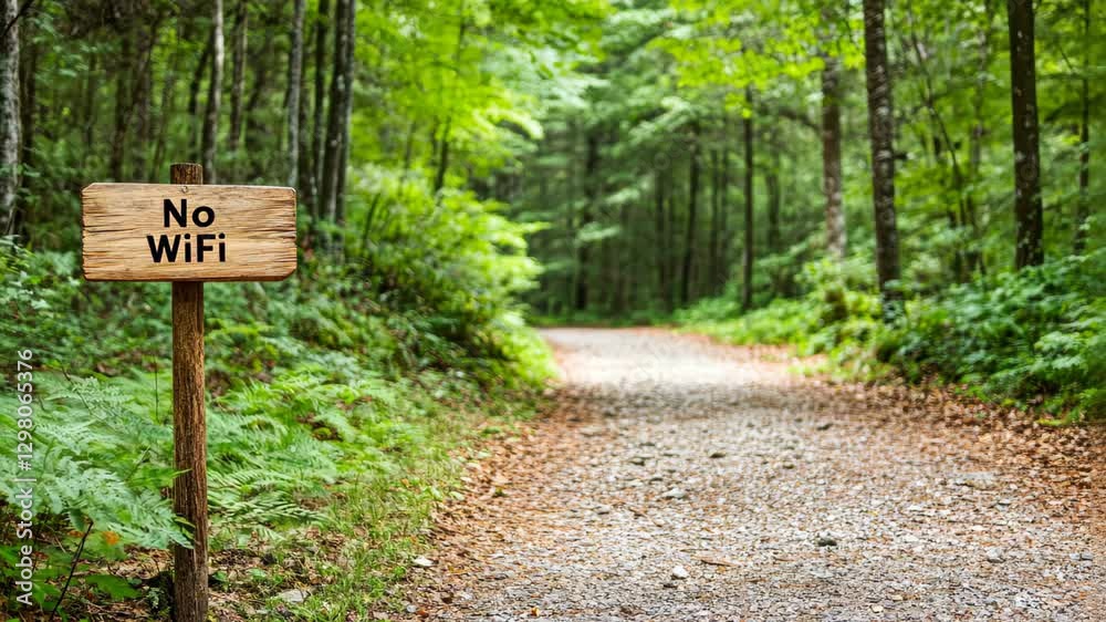 Beautiful nature trail offers a serene experience away from technology and connection disruptions