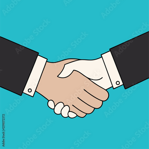 Handshake icon. Shake hands, agreement, good deal, partnership concepts. Vector image