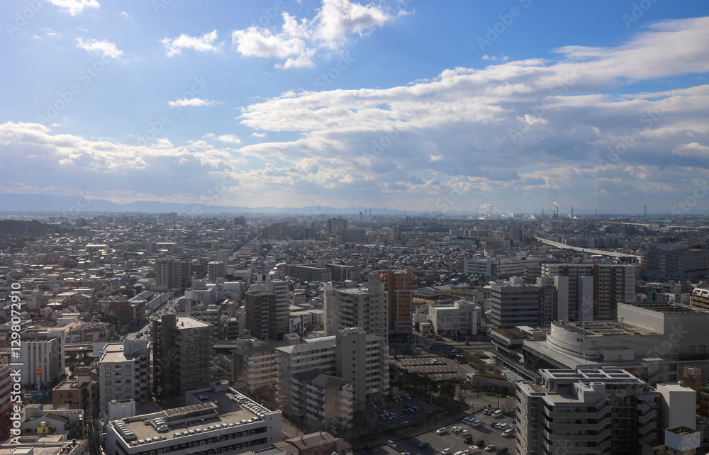 Fototapeta premium 堺市から淡路島を望む風景