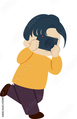 Press Reporter Sprinting with Camera for Exclusive Source