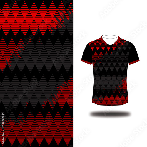black shirt jersey pattern abstract design