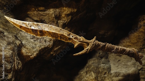 Ancient Gold Blade - A Cave Treasure photo