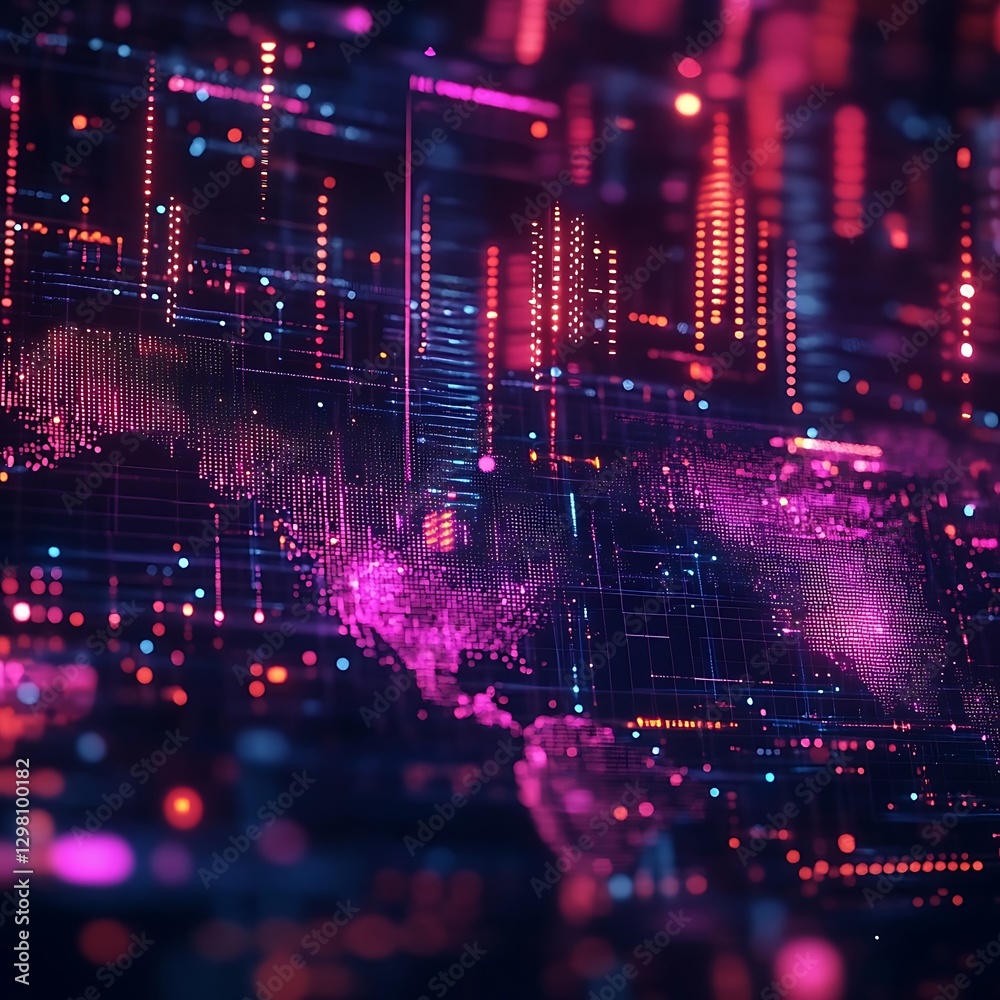 Global data flow, network visualization Global data flow, network visualization
