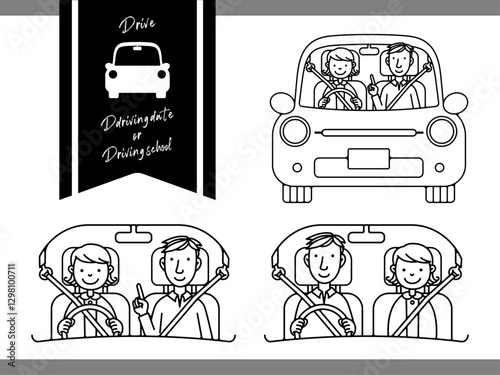 冬のカップル_運転_01_01