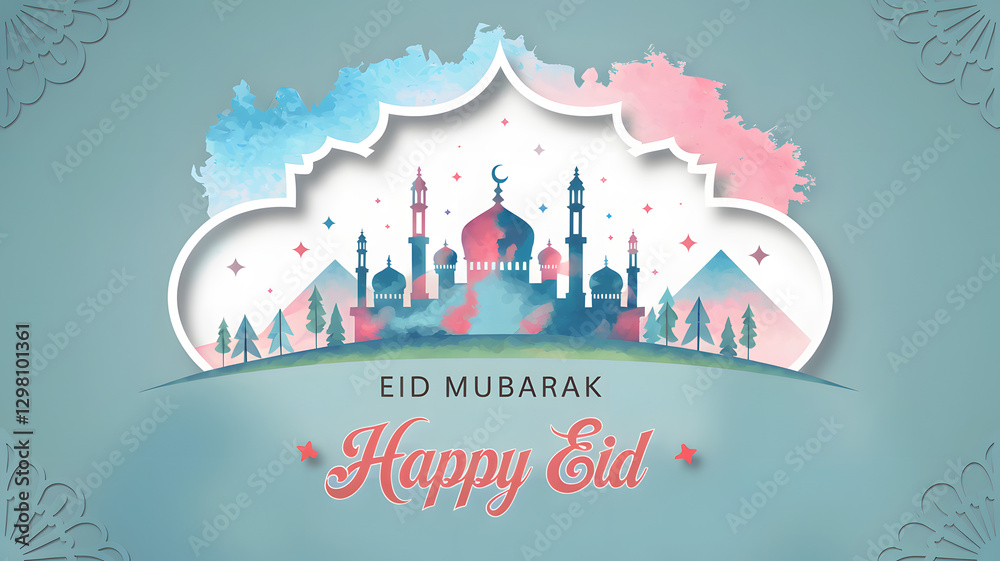 Fototapeta premium eid ul fitr mubarak