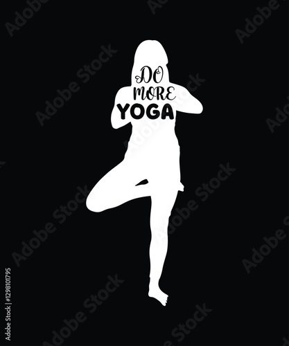 Yoga typography t-shirt design. Yoga lover t-shirt design