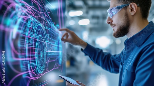 Digitally Crafted Car Model With High-Tech Insights