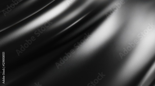 black satin background,Smooth texture surface, abstract background,This design can be used for advertising, promotional materials, or as digital art.