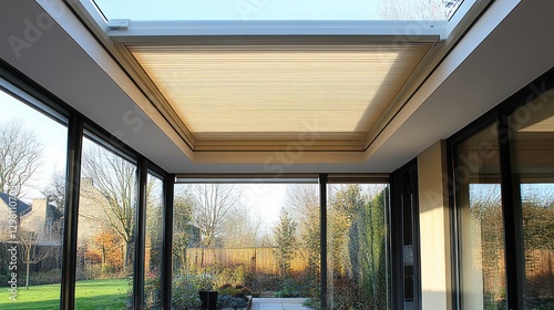 Wallpaper Mural Retractable roof conservatory with garden view. Torontodigital.ca