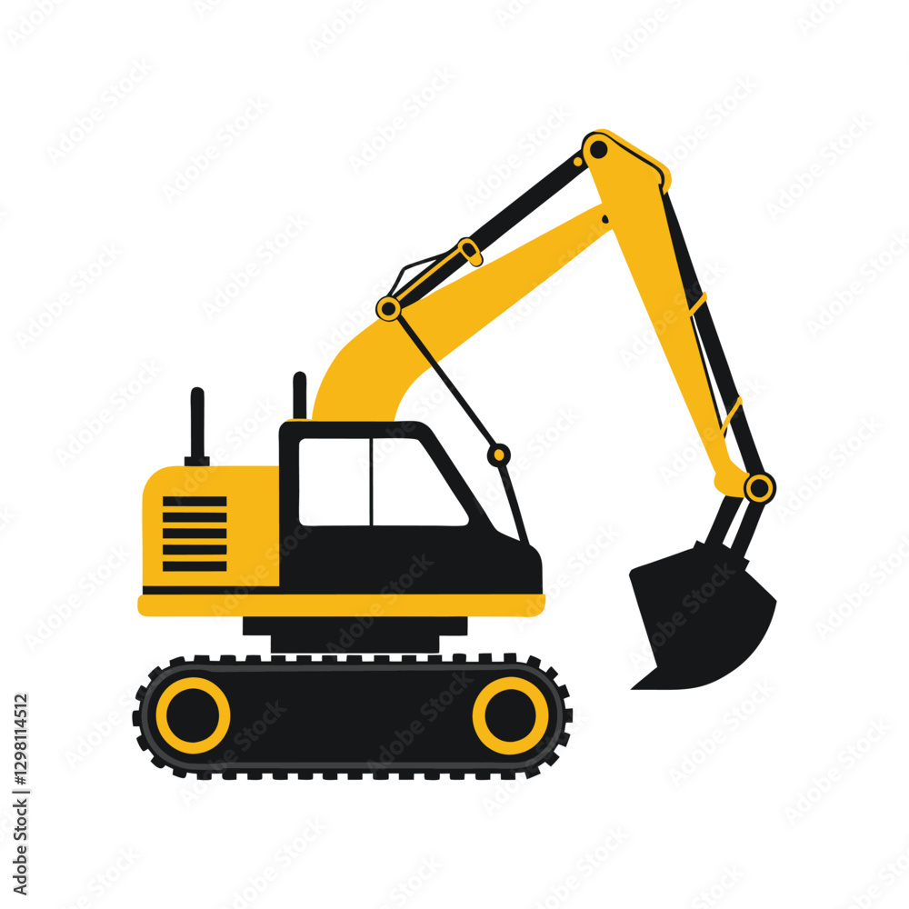 Excavator with Large Digging Arm Excavator with Large Digging Arm