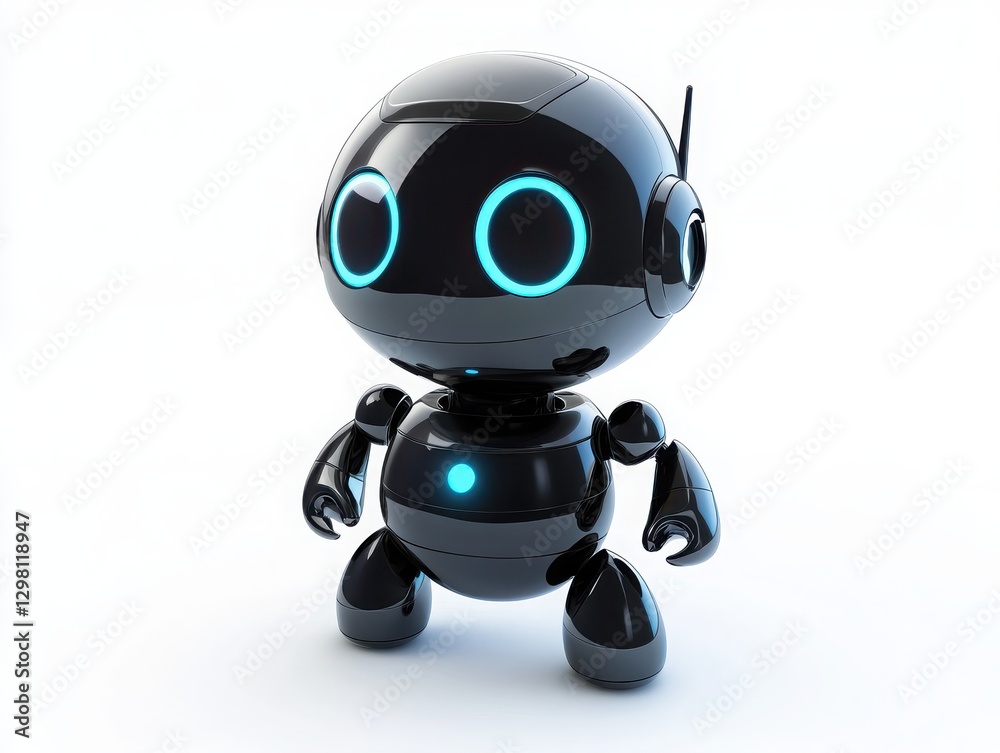 Digital Assistant (e.g., Alexa, Google Assistant) isolated on white background Digital Assistant (e.g., Alexa, Google Assistant) isolated on white background