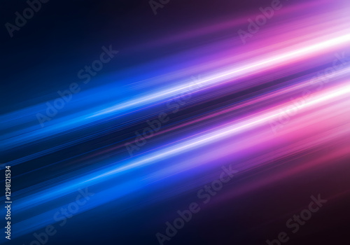 Abstract background with speed light effect. Blue pink purple wavy texture wallpaper. 