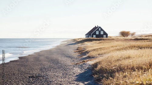 Calmcations Coastal escape on a remote Nordic shoreline with minimalist accommodations and windswept beaches inviting tranquil walks