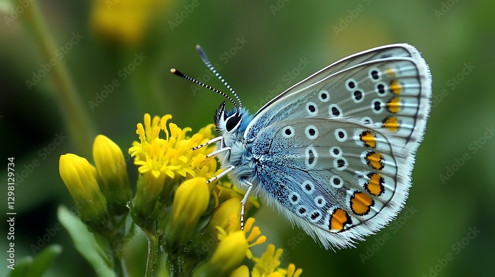Close-Up of a Beautiful Butterfly on a Flower: Nature's Perfect Harmony Close-Up of a Beautiful Butterfly on a Flower: Nature's Perfect Harmony