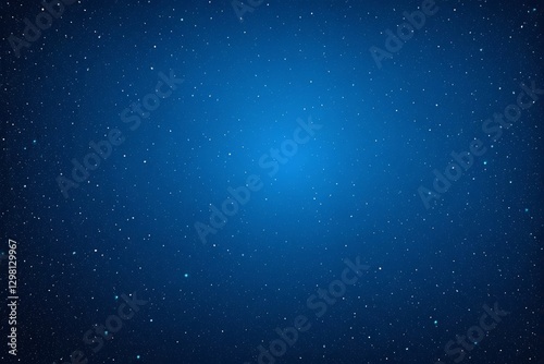 starry sky with a bright blue center and a few small stars
