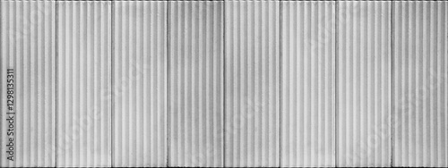 Wallpaper Mural Bright gray grey white 3d grunge abstract corrugated striped, concrete cement stone stripes lines tile slips wall texture backgroun, seamless pattern Torontodigital.ca