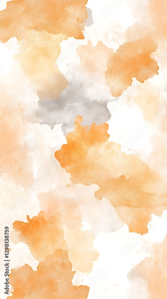 Obraz premium light peach yellow watercolor texture background
