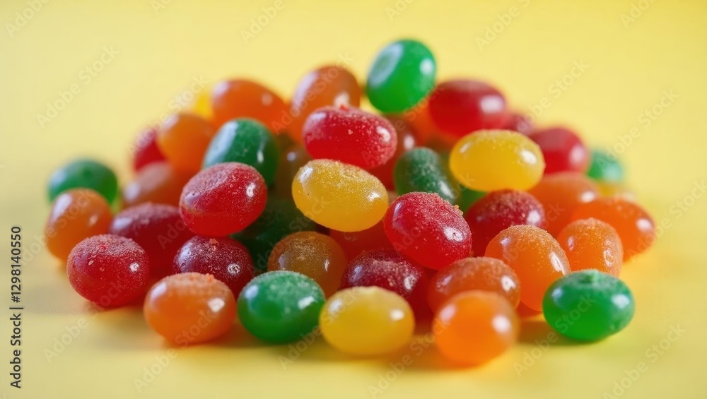 Caffeine Gum. Jelly beans are colorful and have lot of flavor Caffeine Gum. Jelly beans are colorful and have lot of flavor