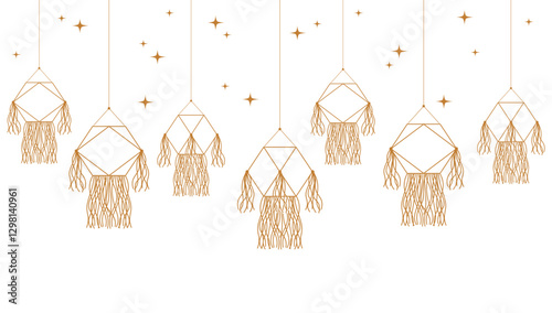 Vesak day decoration vector.