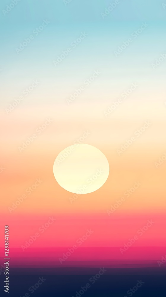 Obraz premium sunrise gradient background warm blurred soft-focus
