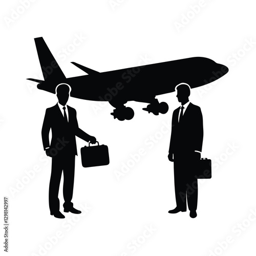 Businessperson silhouette warmly shaking hands with esteemed colleague in a friendly corporate meeting