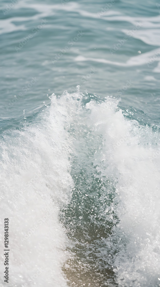 Fototapeta premium soft blue green abstract waves background