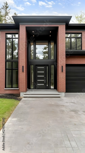 Modern Brick Home Exterior Photo